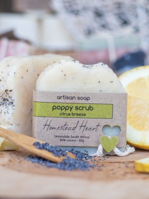 Shea Butter Soap - Poppy Scrub - Citrus breeze